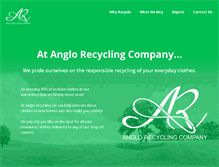 Tablet Screenshot of anglo-recycling.co.uk